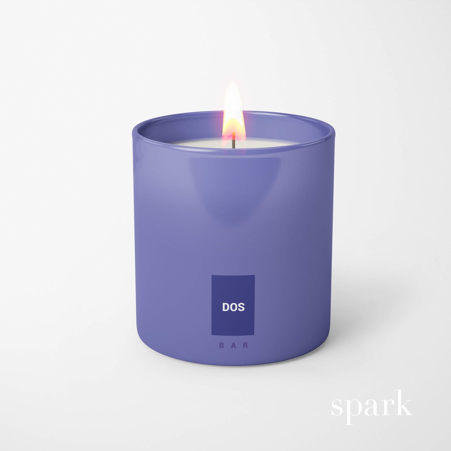 10oz Pantone glass candle with custom branded luxury logo imprint