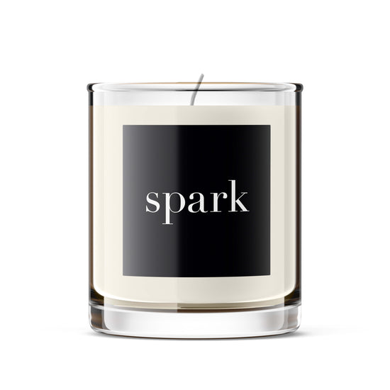 Classic 10oz Clear Glass Candle with Custom Label