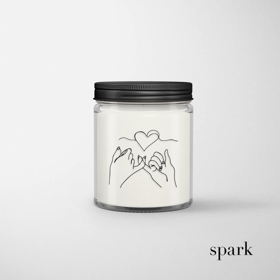 8oz Clear Glass Jar Candle w/ Lid - Custom Logo / Design Printed on Glass