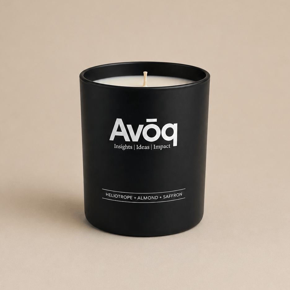 Custom Black Glass Candle Holiday Party Gift for Employees 