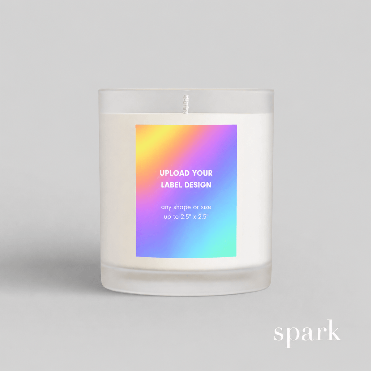 Customizable 10oz candle with custom printed label