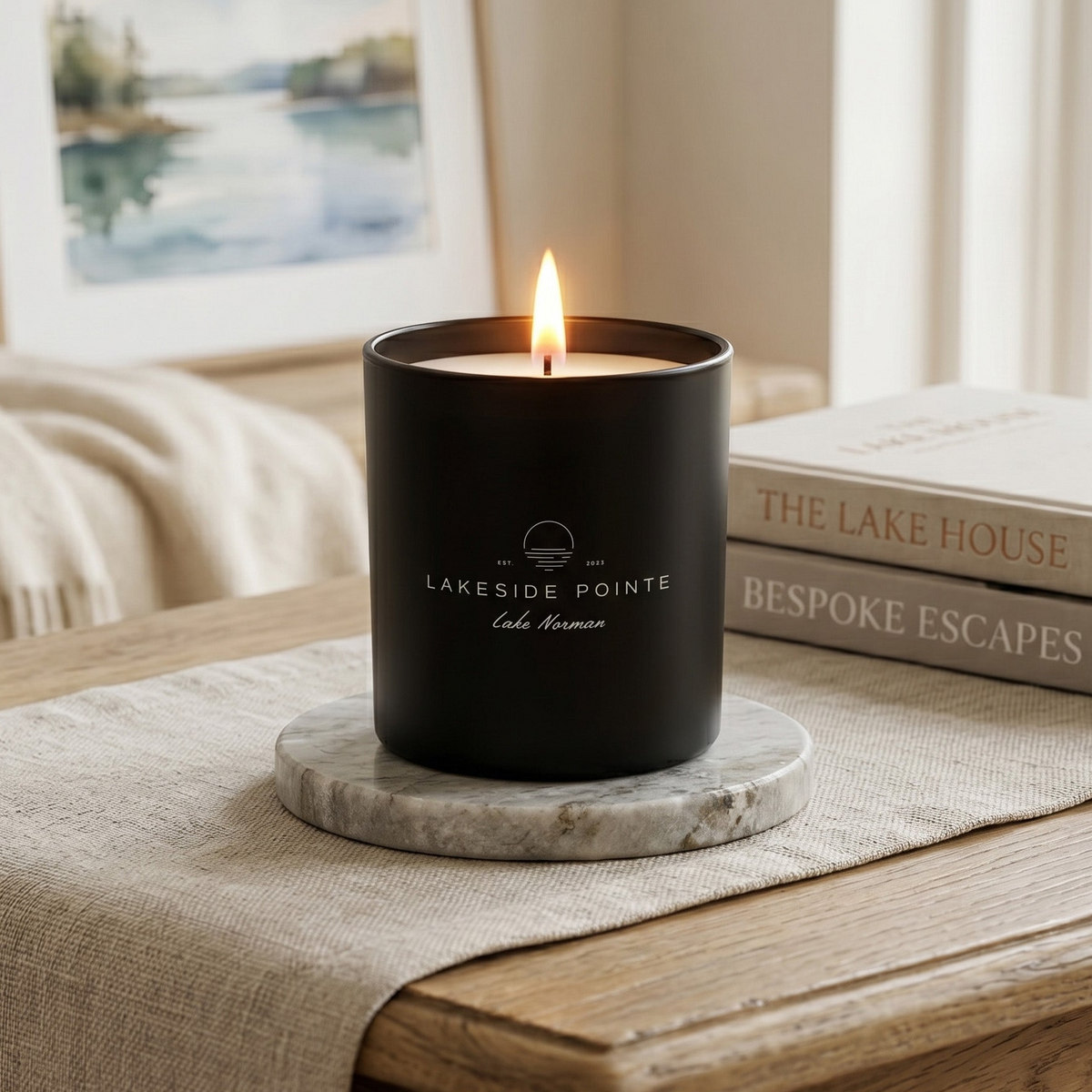 Custom Private Label Candle Collection Lake House Escape