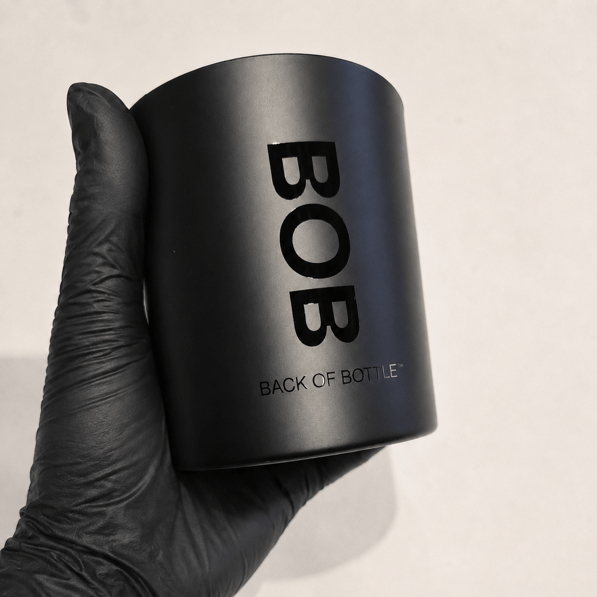 Custom Candle Black-on-Black style Hair Salon Shampoo Branded Collection