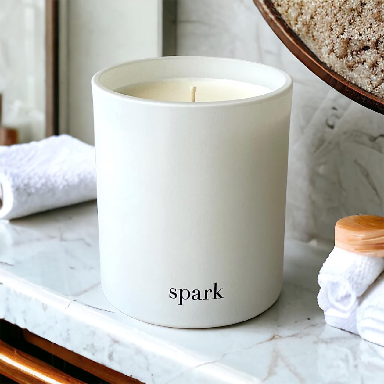 Spark Candles hand poured all natural scented candle