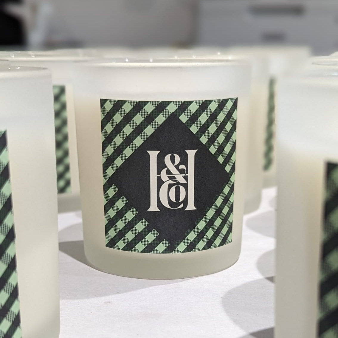 Custom 10oz Frosted Clear Glass Candle - Real Estate Realtor Thank You Gifts