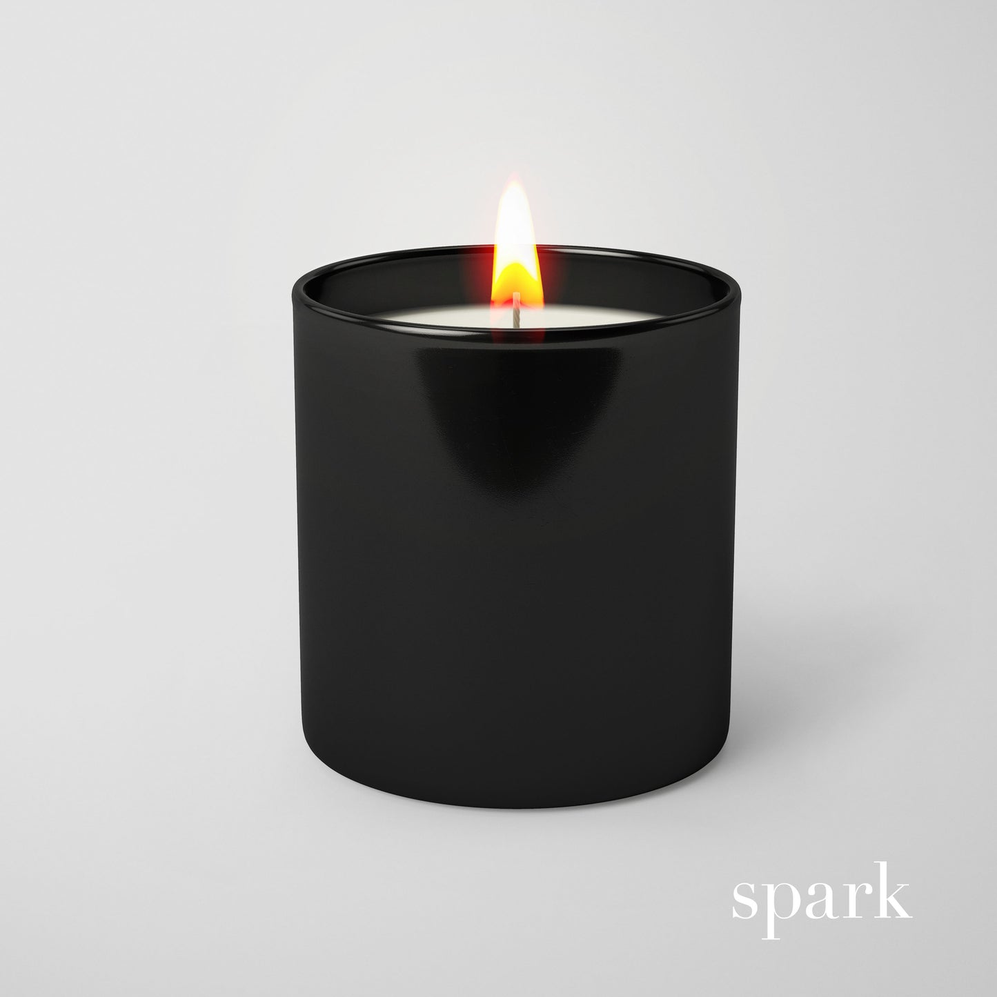 Unbranded 10oz blank black scented soy candle